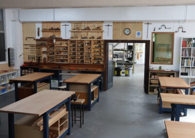 Woodworking workshop bench room