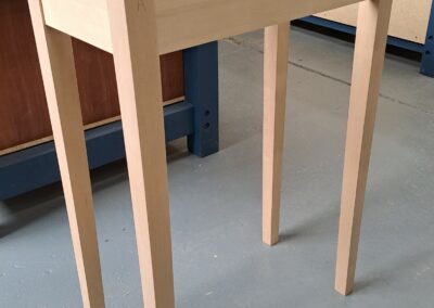 American Maple hall table base without the top